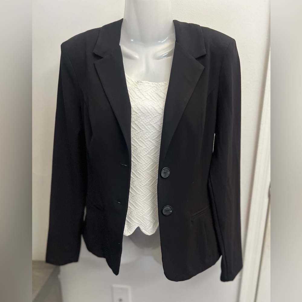 A Byer Black Blazer Tailored Suit Jacket